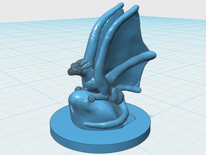 faerie dragon familiar toys games dnd dungeons dragons mini miniature pathfinder tabletop 3d print model - Mito3D