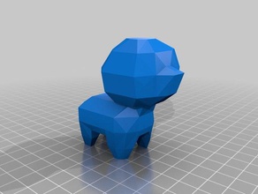 low poly creature animals lowpoly lowpolygon 3d print model - Mito3D