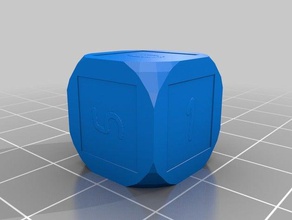 dice 1 customized 3d print model - Mito3D
