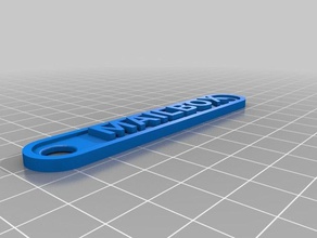 buzón de llavero llaveros 3d print model - Mito3D