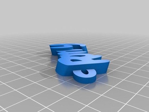 my customized iamburnys v2text name keyring keyfob keychains 3d print model - Mito3D