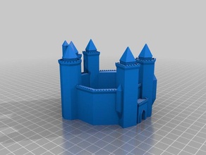 medieval fortress 1 buildings structures customized 3d print model - Mito3D