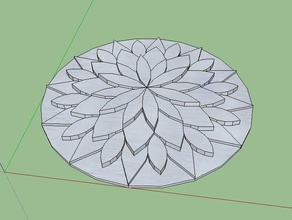 Blume Briefbeschwerer math Kunst 3d print model - Mito3D