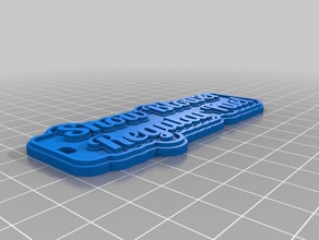 tag snow blower keychains customized 3d print model - Mito3D