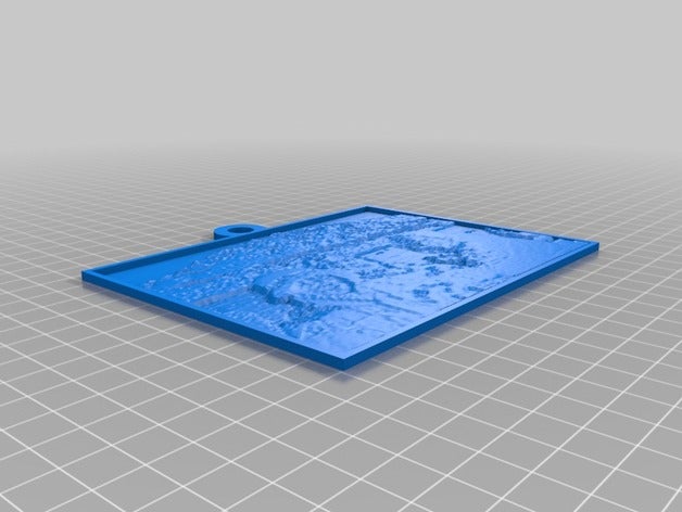 glacier 2d a arte personalizado 3D print model - Mito3D
