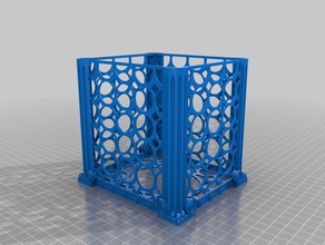 tissue box cover-ionic large circle 3d printing cold decrotive flu tissues 3d print model - Mito3D