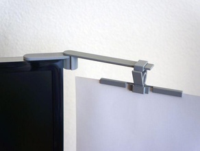 monitor mount copy holder household 3d print model - Mito3D