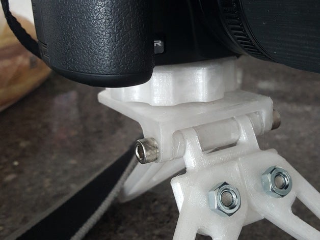 tripé de câmera botão ajuste 3D print model - Mito3D