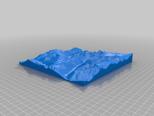 relief-Karte Kanada generator durchsucht Replikate 3D print model - Mito3D