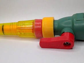 garden hose lever outdoor plant watering water dispenser 3d print model - Mito3D