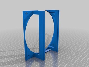 my customized moab mother all fan brackets 120mm 3d printer parts 3d print model - Mito3D