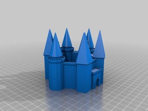 dl-Festung Gebäude Strukturen angepasst 3d print model - Mito3D