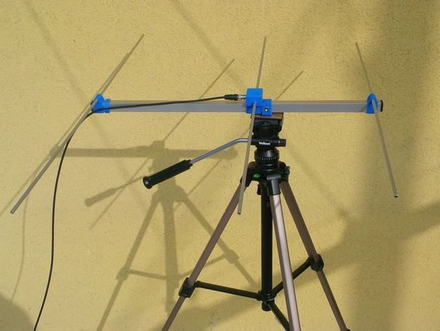 ultraportatile yagi-uda antenna vhfuhf 3d la stampa ham radio 3D print model - Mito3D
