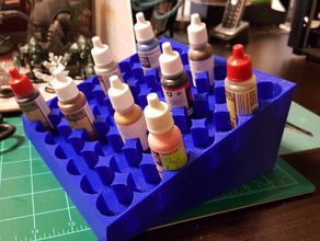 7x7 vallejoarmy painterreaper pintura suporte para garrafa de água recipientes personalizado 3d print model - Mito3D