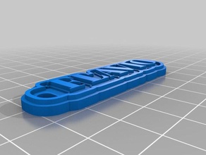 flavio2 Schlüsselanhänger angepasst 3d print model - Mito3D