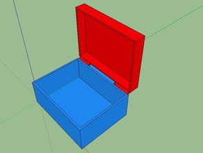 simple suelto bisagra de la caja organización 3d print model - Mito3D