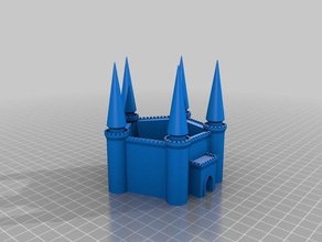 outer fortress wall buildings structures customized 3d print model - Mito3D