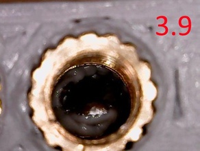 m3 brass nut insert hole calibration tool parts 3d print model - Mito3D