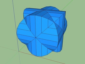 square ball math Kunst 3d print model - Mito3D