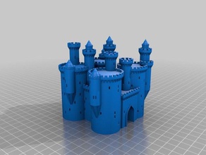 jouet de la forteresse bâtiments et structures personnalisé 3d print model - Mito3D