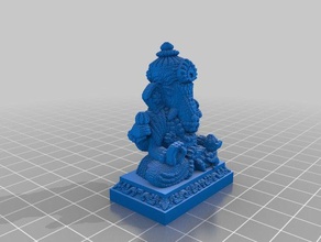 ganesh ji murti heykeller 3d çizgi 3d print model - Mito3D