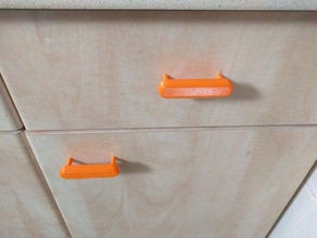 simple cabinet door handle bathroom 3d print model - Mito3D