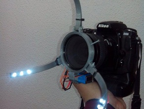 led macro luce fotocamera 3d print model - Mito3D