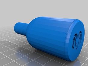 ram shifter handle 3d printing dodge knob 3d print model - Mito3D