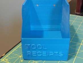 tool receipt box holders boxes 3d print model - Mito3D