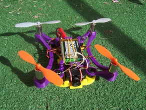 37 miniquad hobi fırçalanmış fırçalı motor drone gerçek çerçeve fx797t mikro microquad microquadcopter microscisky miniquadcopter 3d print model - Mito3D