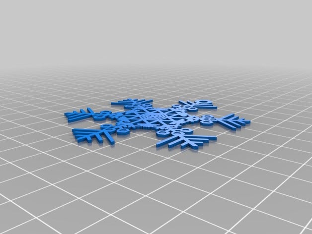 raleigh snowflake interactive art customized 3D print model - Mito3D
