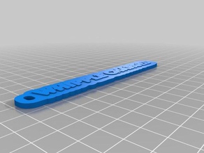 whipple charged base - right keychains customized 3d print model - Mito3D