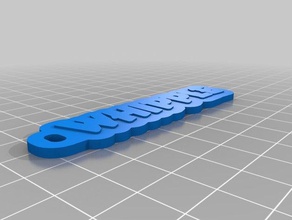 whipple base - Recht Schlüsselanhänger angepasst 3d print model - Mito3D