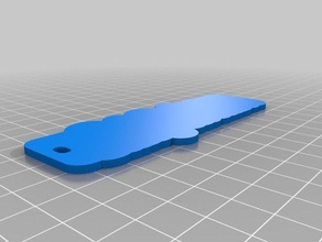 daboo base 01 Schlüsselanhänger angepasst 3d print model - Mito3D
