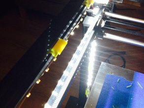 8mm Streifen-Licht-clip, 20mm breit 3d Drucker Teile 2020 extrusion cl-260 led led-Halter 3d print model - Mito3D