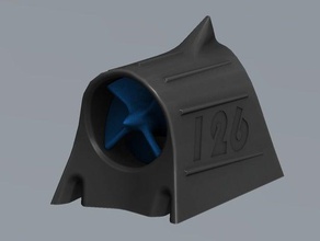 mini hood scoop turbine vehicles 3d print model - Mito3D