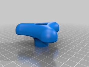 meu personalizados suaves curvas das estrelas botão partes 3d print model - Mito3D