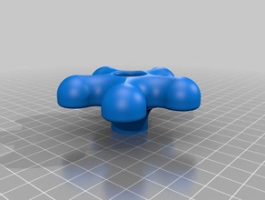 il mio personalizzato liscia curvy la manopola a stella parti 3d print model - Mito3D