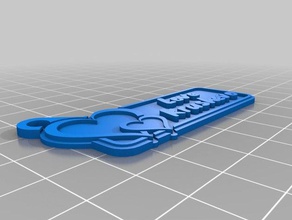 love 3 keychains customized 3d print model - Mito3D