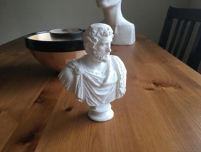 busto in marmo dell'imperatore antonino pio sculture 3d print model - Mito3D