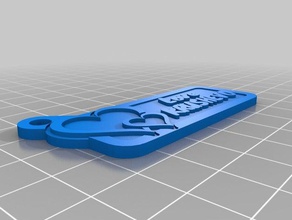 love 7 keychains customized 3d print model - Mito3D