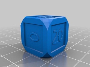 number dice engraved images customized 3d print model - Mito3D