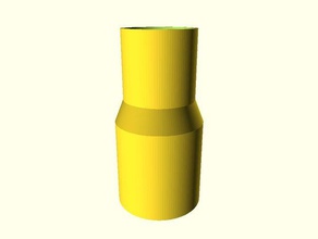 paramétrique de l'adaptateur tube bricolage 3d print model - Mito3D