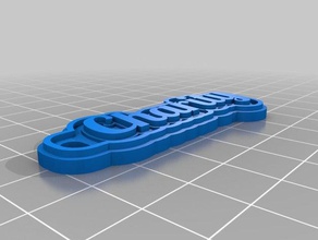 charity my customized multiline tag keychain keychains 3d print model - Mito3D
