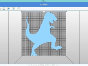 Dinosaurier 3d-Silhouetten Kunst 3d print model - Mito3D