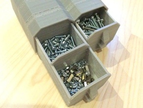 storage drawers organization model making modeling nuts bolts tools workshop 3d print model - Mito3D