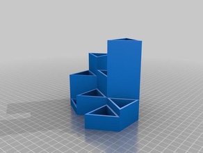desk organizer math customized 3d print model - Mito3D