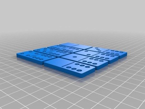 my customized dominoes sixes games 3d print model - Mito3D