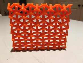 parametric borromean weave v1 3d printing aidan leitch hexagon lattice mesh xyzaidan 3d print model - Mito3D