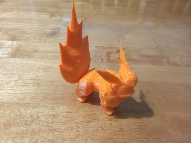 pokemon flareon 3d drucken Figuren 3D print model - Mito3D